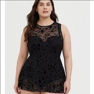 Torrid Mesh Star Swimsuit